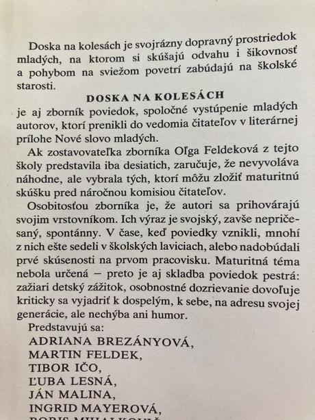 Doska na kolesách-prvé vyd.1985,