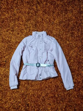 Dámska bundička na zimu s opaskom, l