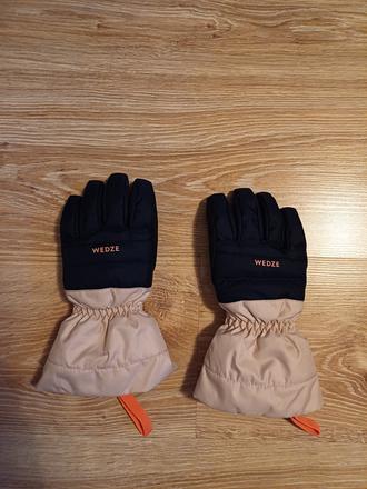 Detské hrejivé a nepremokavé lyžiarske rukavice, wedze,146