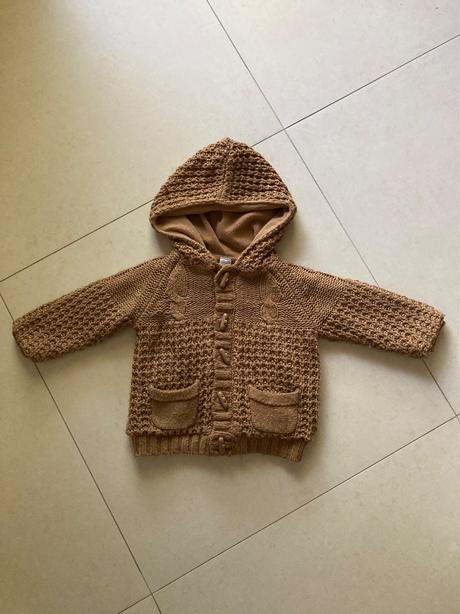 Hrubý zateplený sveter/mikina, baby club,92