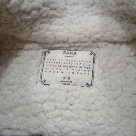 Bunda po typu kožuštek, zara,128