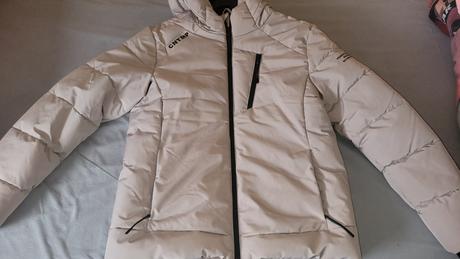 Zimna béžova bunda m, m
