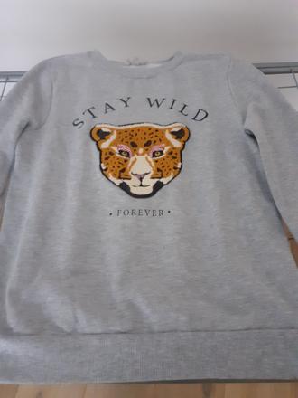 Dievcensky pulover s obrazkom tigra, 158