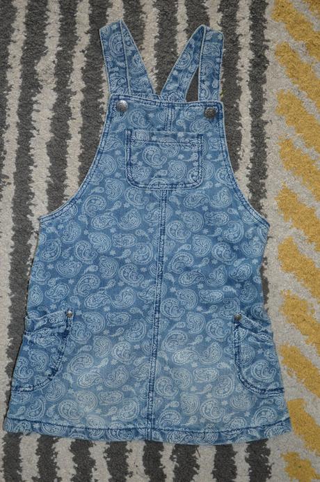 Riflové vzorované šaty 110/116, f&f,110