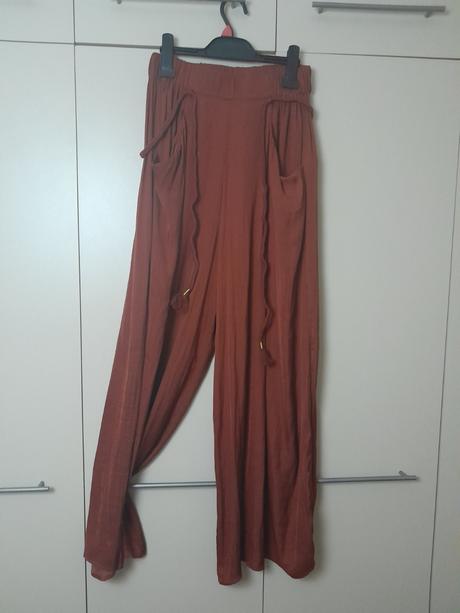 Saténové nohavice, zara,xs