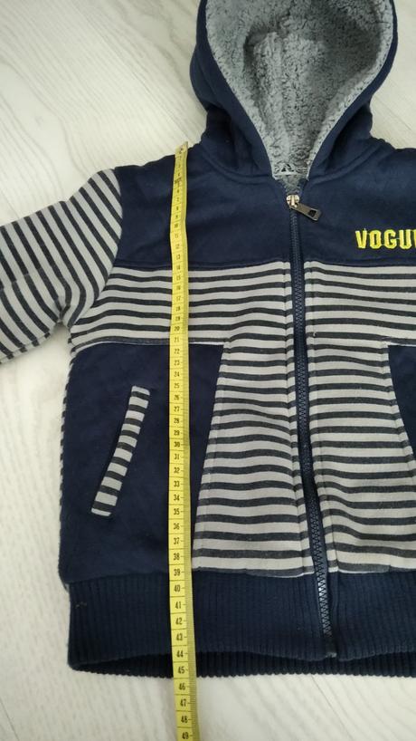 Zateplená hrubá mikina/ bunda, 116