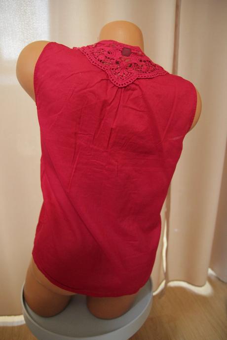 Bavlnená blúzka s čipkou, m, m