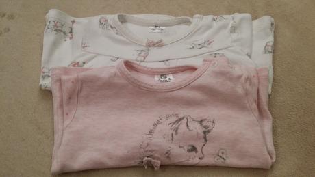 2 tričká s mačičkami, f&f,80