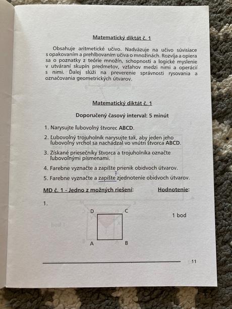 Zbierka matematických diktátov pre 4. ročník zš,