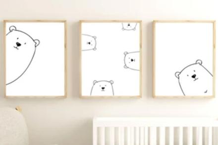 3x obrazy do detskej izby, 