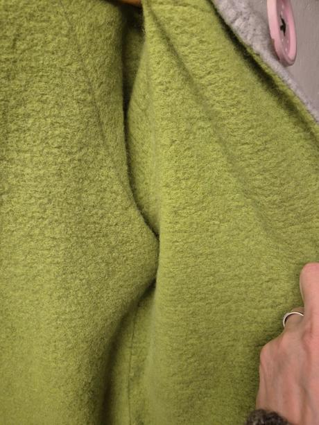 Vlnený kabát zn. makadesign hand made m-l, m