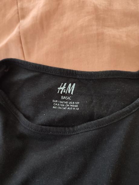 Čierne tričko h&m, h&m,134
