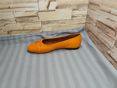 Vagabond 39 - dámske kožené oranžové baleríny, vagabond,39