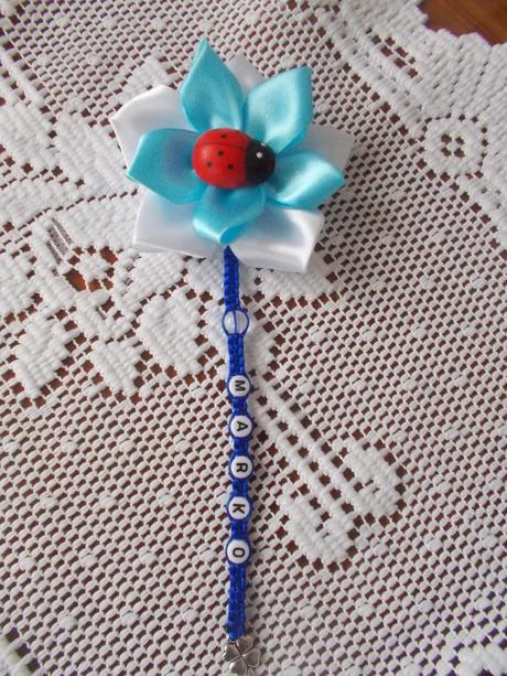 Mašlička na kočik a autosedačku., 