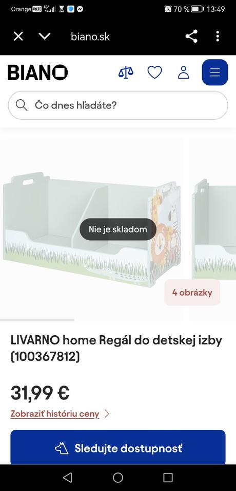 Livarno home regál do detskej izby, 