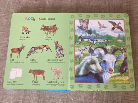 Farma - puzzle, anj slovíčka,