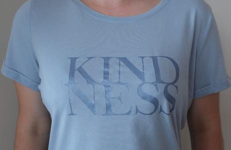Modré tričko kind ness, orsay,xl