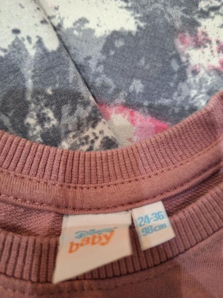 2 x krasna mikinka, disney,98