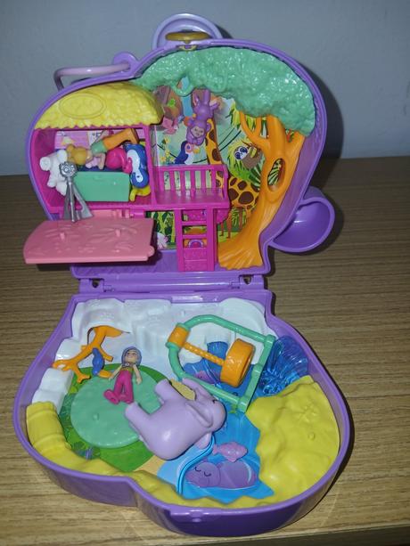 Polly pocket - domcek na strome, džungľa, 