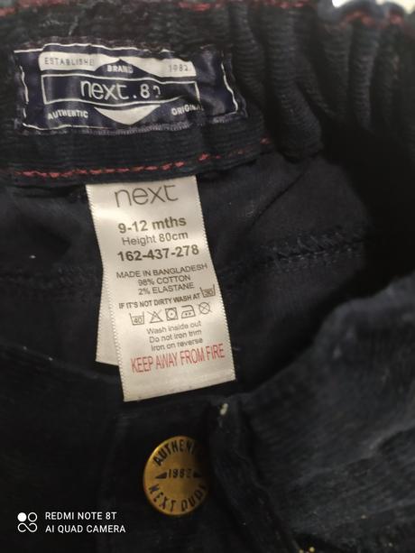 Next rozne rifle nohavice leginky zatep 9-12m (80), next,80