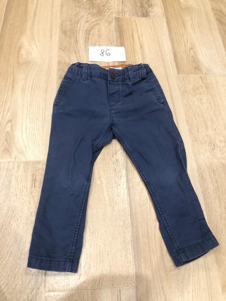 Tmavomodré nohavice s regulovateľným pásom, f&f,86