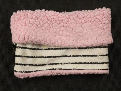 Meniaca súprava nákrčník a čiapka handmade, 140