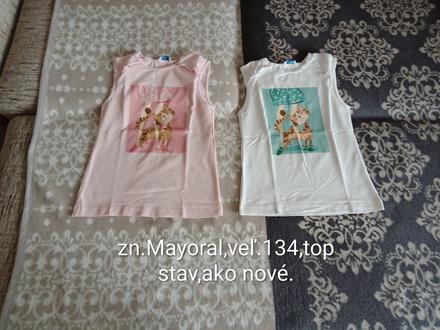 Dievčenské tričká zn.mayoral veľ.134, mayoral,134