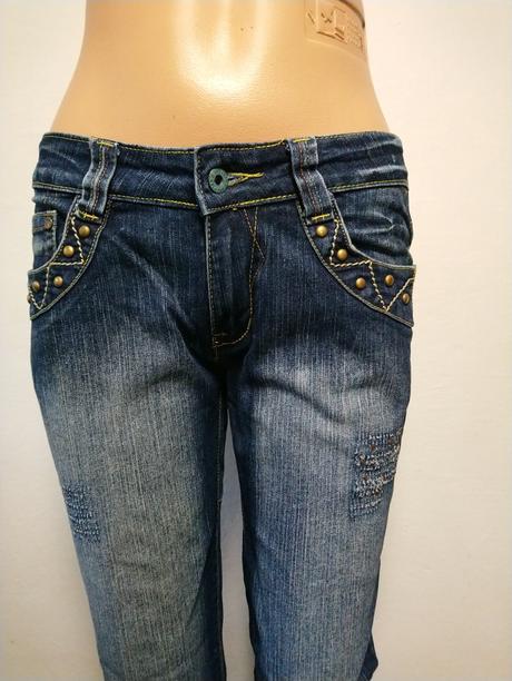 Dámske elastické rifle, go go fashion, l