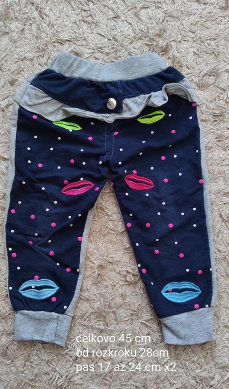 Teplaky s riflovym vzhladom, s volanom, 86