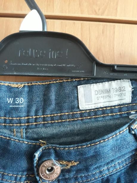 Pánske, chlapčenské rifľové 3 /4 krátke nohavice, c&a,30