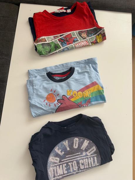 Trička dlh rukáv 116/122, h&m,116