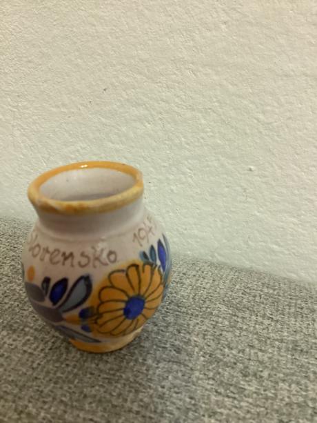 Mini džbán poškodený retro slovensko 1945,