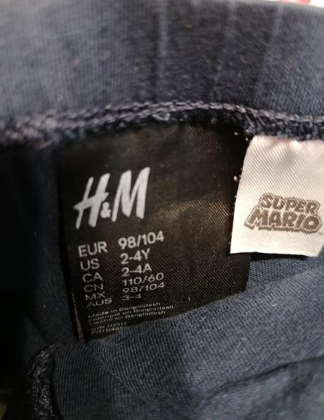 Slipky super mário, h&m,98