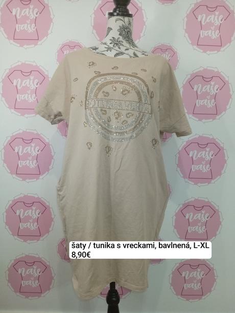 Šaty / tunika s vreckami l/xl s vreckami, xl