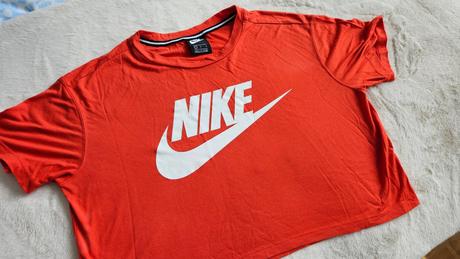 Nike, dámsky croptop, červený, vel. l, nike,l
