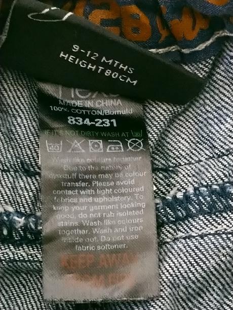 Detské tmavo modré rifle, next, 9-12 m, 80 cm, next,80