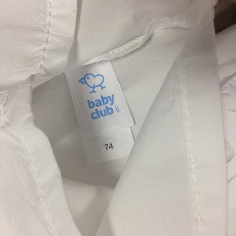 Košeľa biela chlapčenská c&a č.74, 6-9m, c&a,74