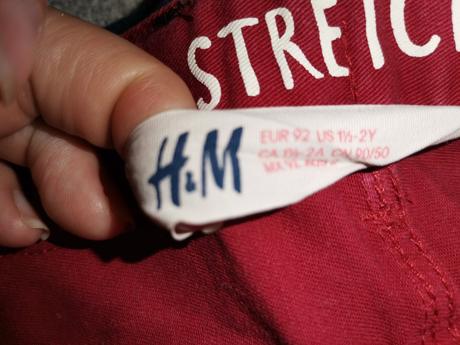 Detské nohavice, h&m,92