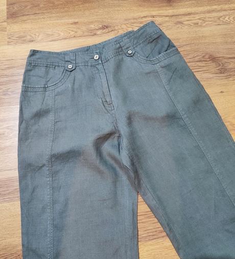 Široké ľanové nohavice, c&a,l