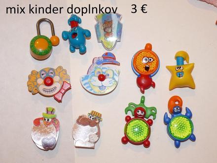 Kinder mix doplnky odrazky ,
