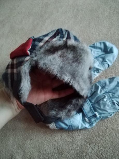 Nádherná baranica 3-6m, top stav+ rukavice gratis, next,68