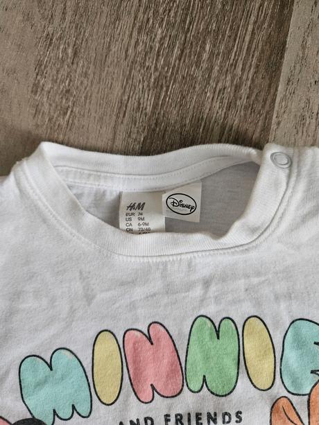 Tricko minnie, h&m,74