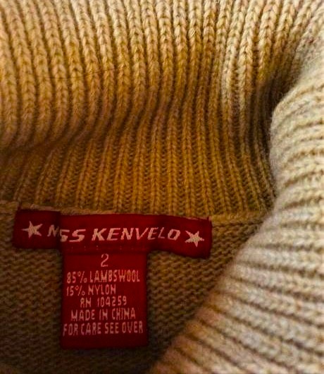 Vlnený rolák bez rukávov, kenvelo,l