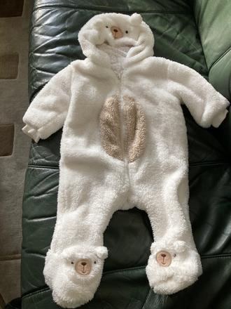 Detský zimný overal macko, vel. 3-6 mes, f&f,62