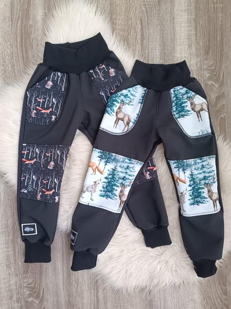 Softshellove nohavice, 80 - 134