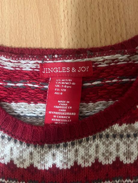 Šaty s vianočným vzorom, 128