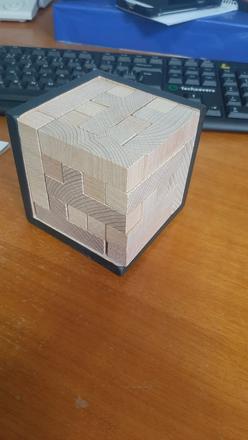 Iq puzzle drevená kocka, 