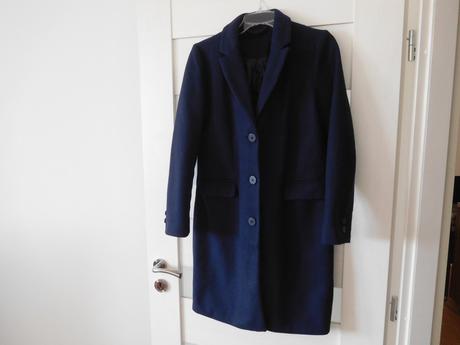 Kabát tm, modrý dámsky -s/m, s