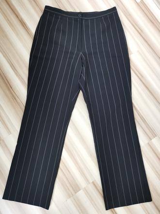 Čierne nohavice s pruhmi, xl