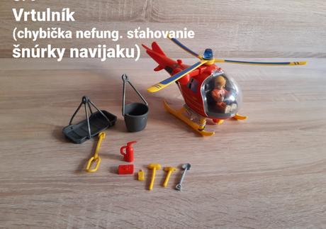 Požiarnik sam - vrtuľník,